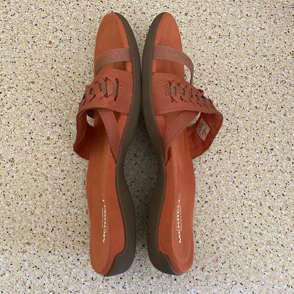 NWOT Merrell Around Town Slide Slide Redwood Sandal US Women Size 8 - Picture 7 of 10